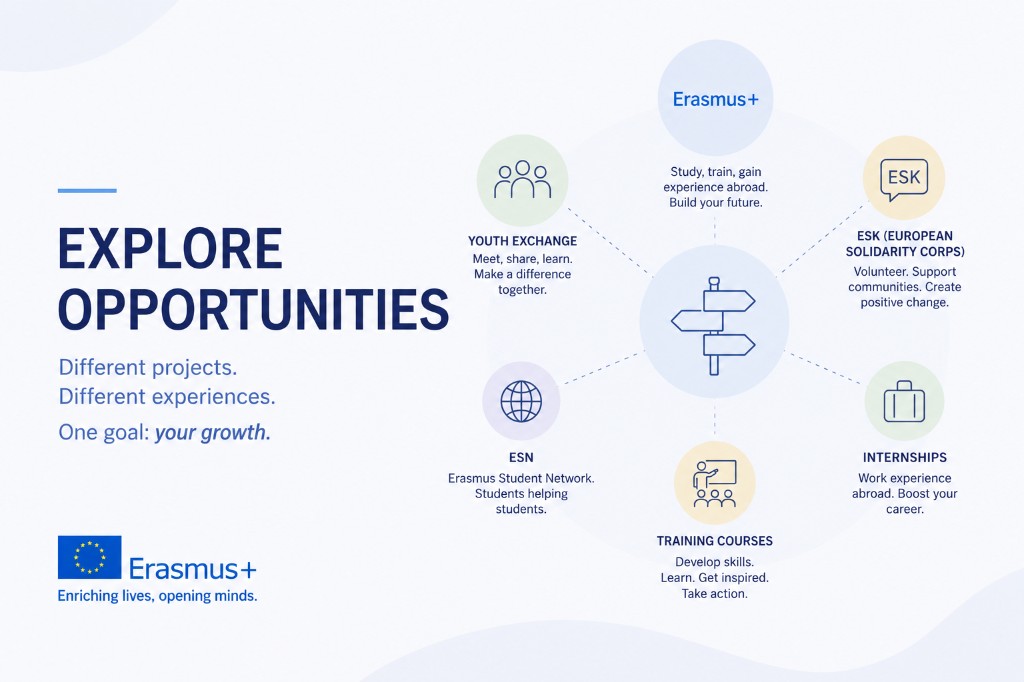 Explore Erasmus+ opportunities
